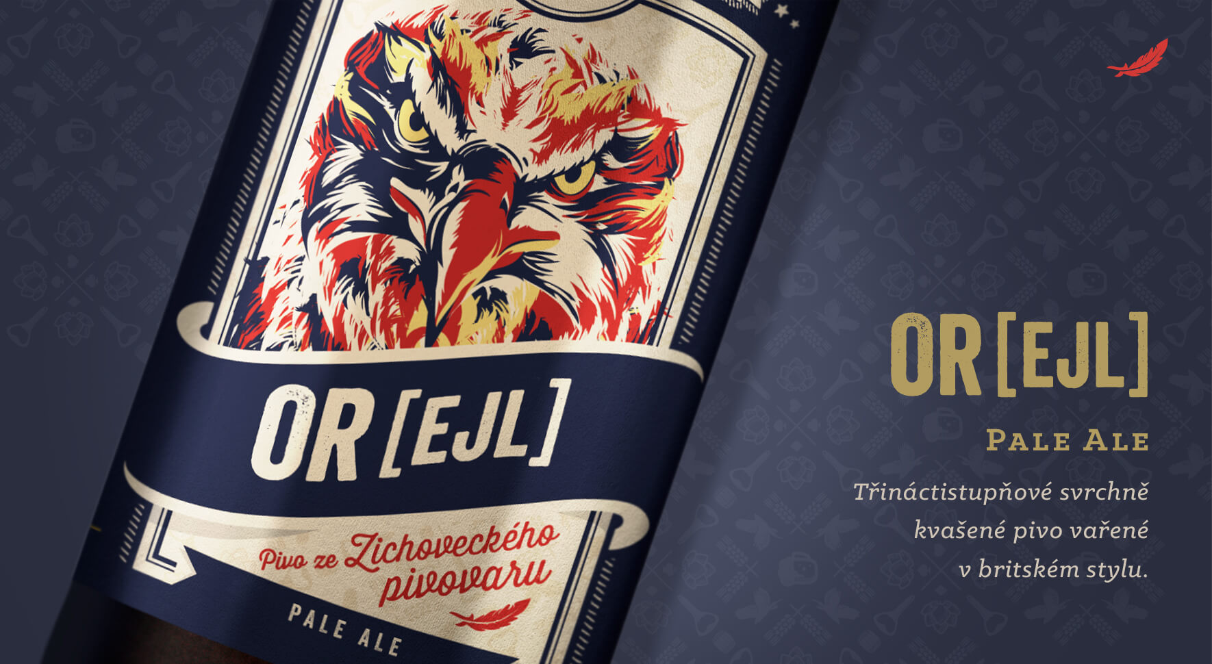 Zichovecký pivovar obalový design etikety