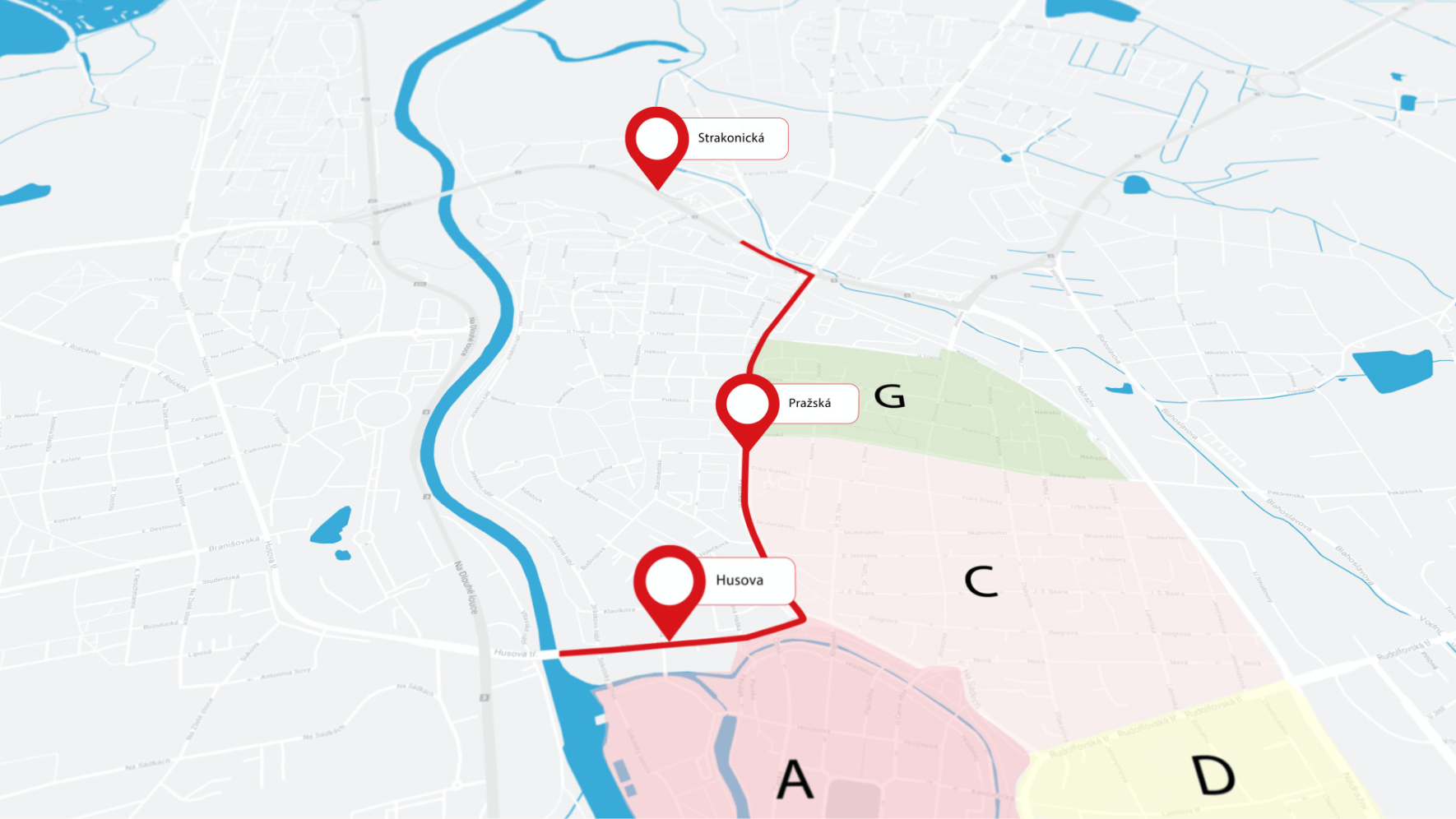 České Budějovice — parkovací zóny